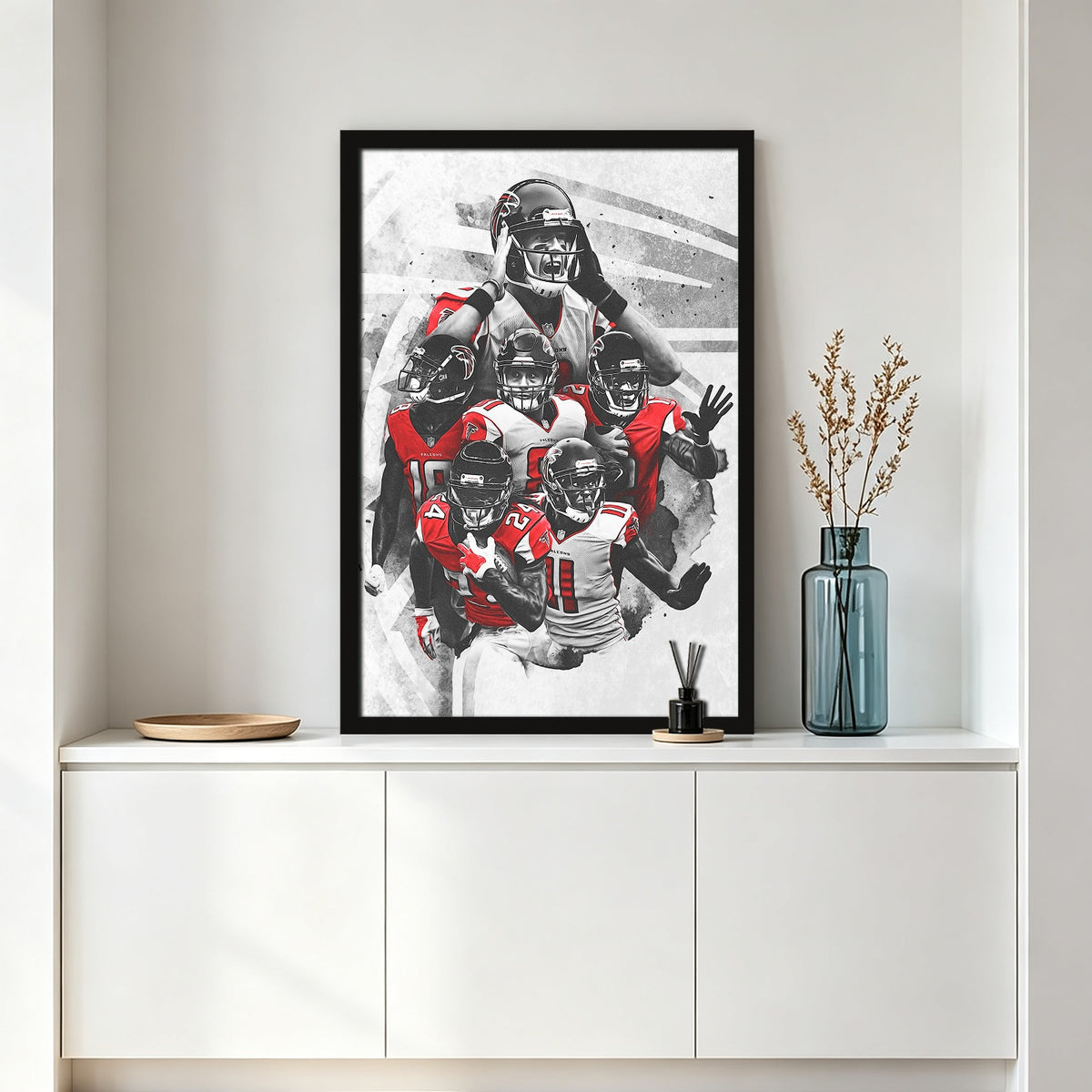 Calvin Ridley Austin Hooper Mohamed Sanu Sr Matt Ryan Celebrity Sports Art Poster School Dining Room Decoration 2 Canvas Wall Art Poster Decor Gift