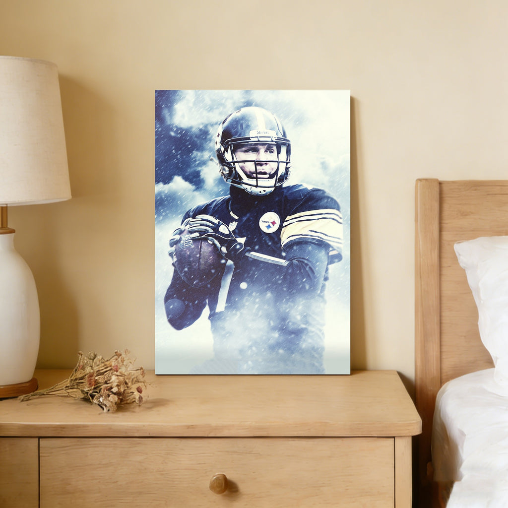 Ben Roethlisberger Art Sports Decorative Poster School Dormitory 1 Canvas Wall Art Poster Decor Gift