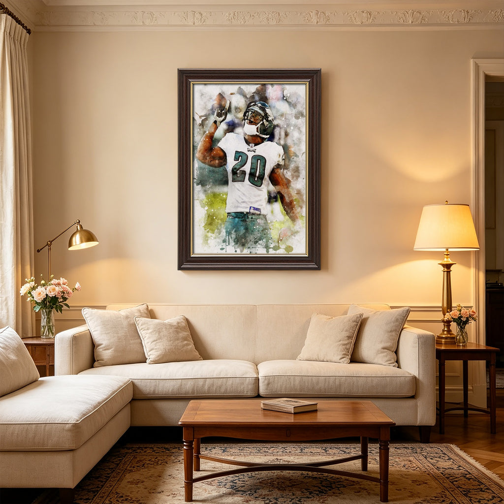 Brian Dawkins Art Poster 9 Canvas Wall Art Poster Decor Gift