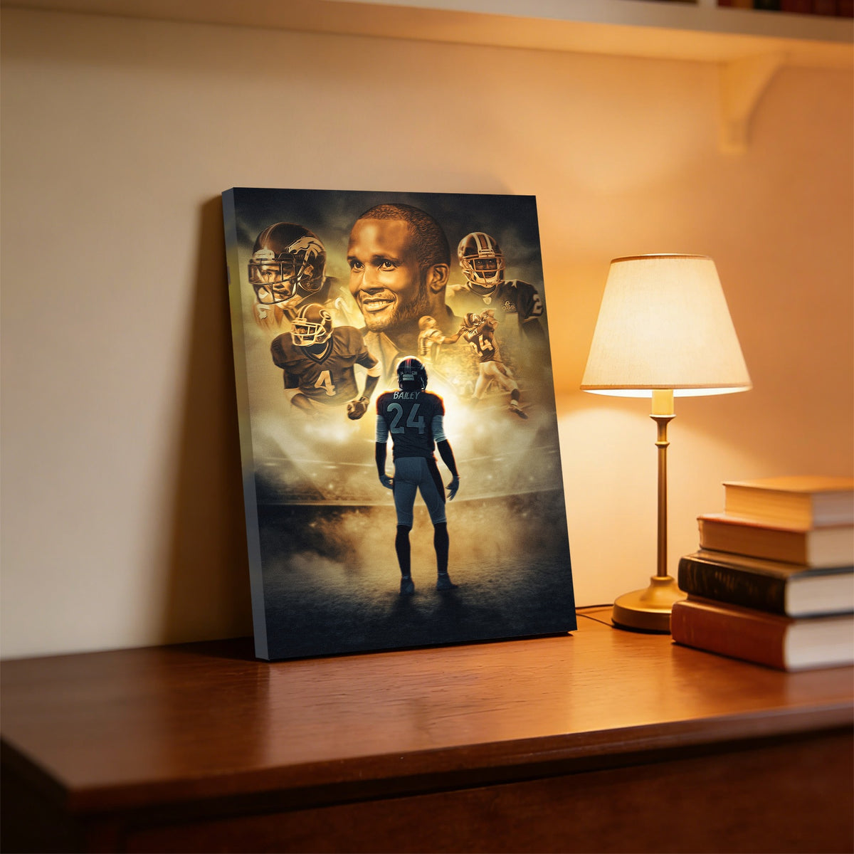 Champ Bailey Art Sports Decorative Poster School Dormitory 7 Canvas Wall Art Poster Decor Gift