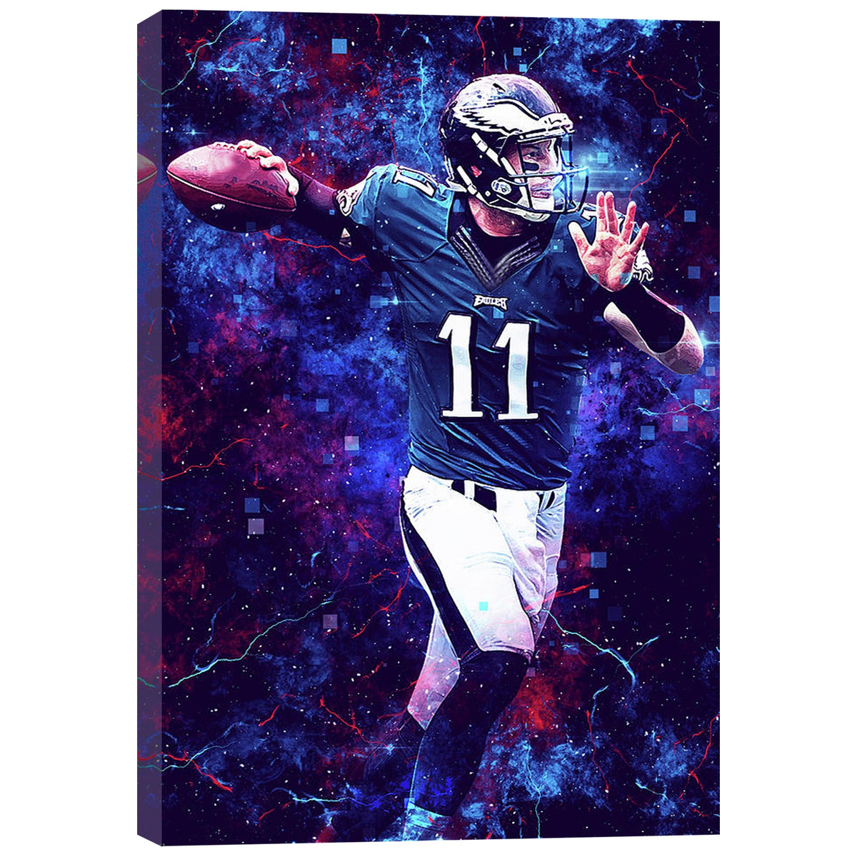 Carson Wentz Sports Celebrity Art Deco Poster 2 Canvas Wall Art Poster Decor Gift