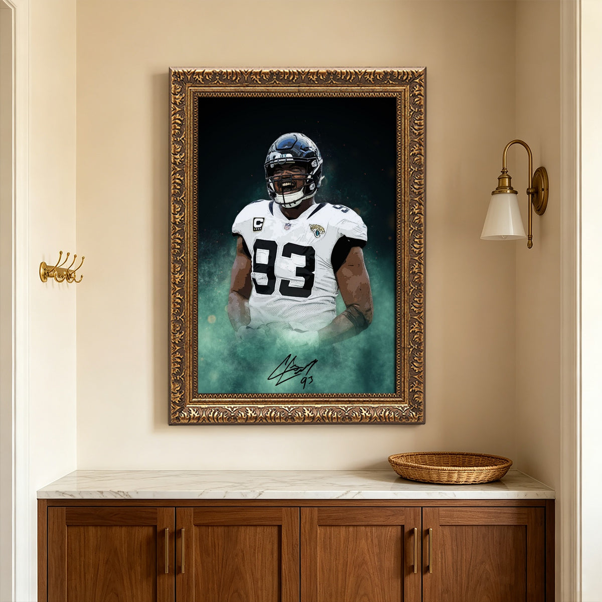 Calais Campbell Celebrity Sports Art Poster School Dining Room Decoration 7 Canvas Wall Art Poster Decor Gift