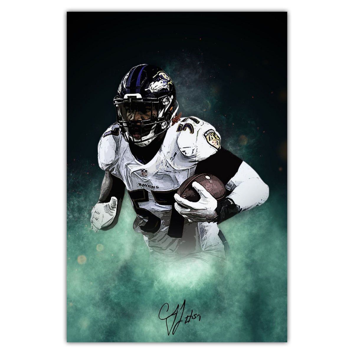 CJ Mosley Celebrity Sports Art Poster School Dining Room Decoration 8 Canvas Wall Art Poster Decor Gift