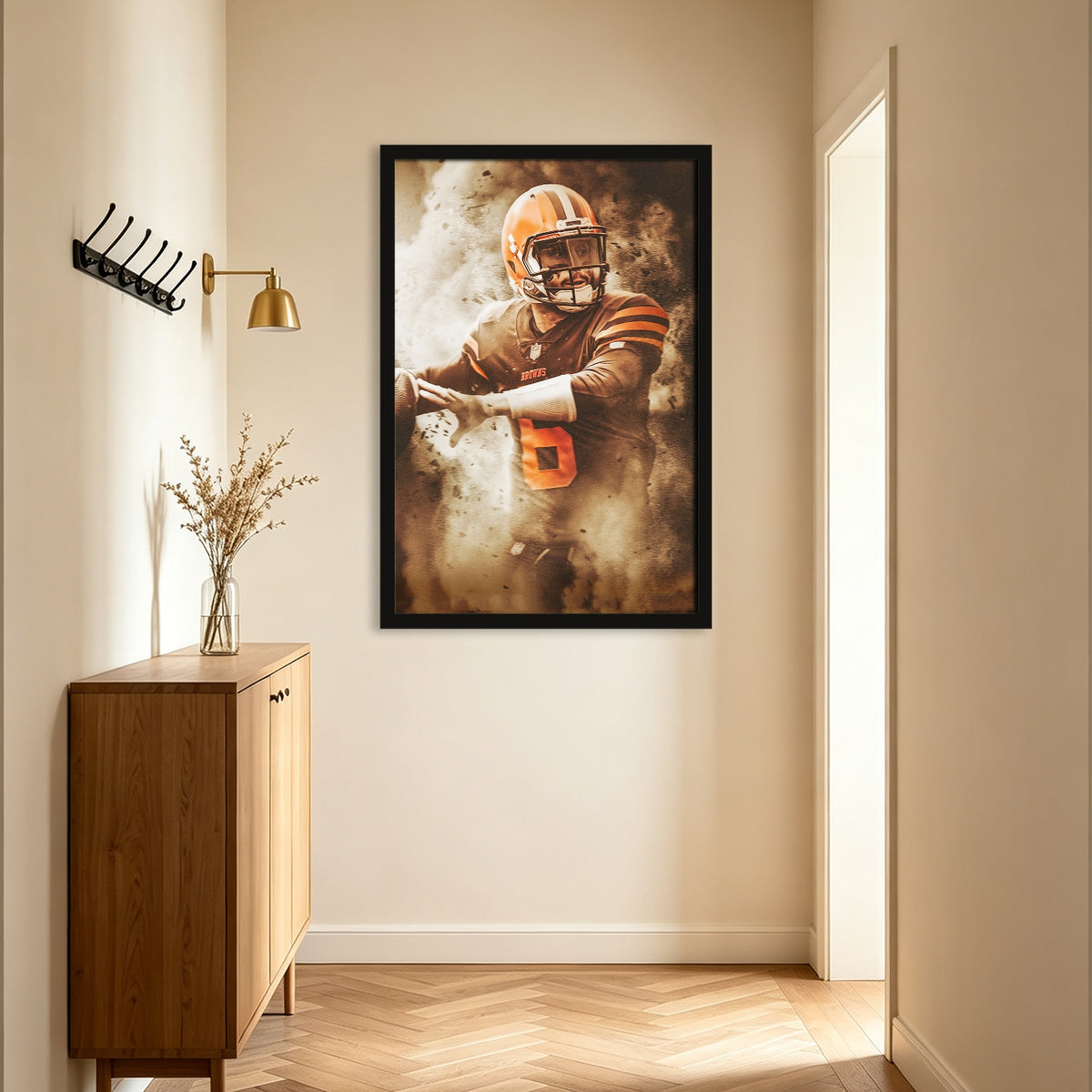 Baker Mayfield Art Sports Decorative Poster School Dormitory 3 Canvas Wall Art Poster Decor Gift