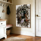 Brian Dawkins Art Poster 8 Canvas Wall Art Poster Decor Gift