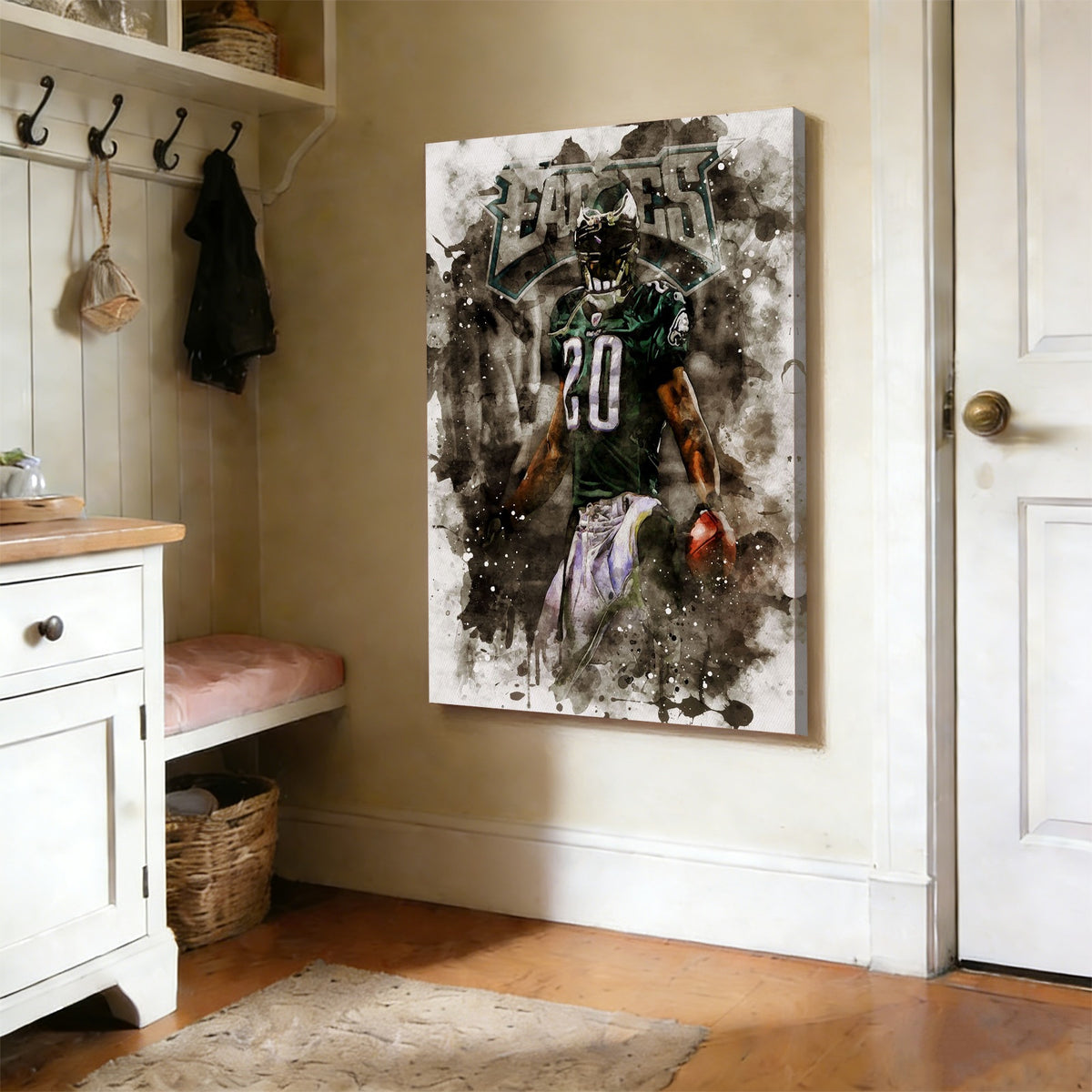 Brian Dawkins Art Poster 8 Canvas Wall Art Poster Decor Gift