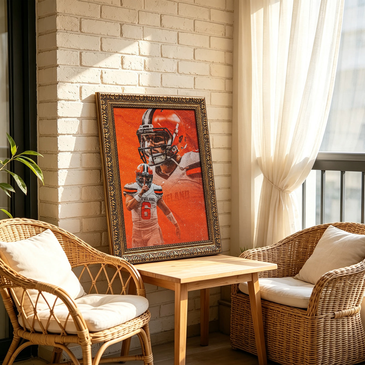 Baker Mayfield Sports Celebrity Art Deco Poster 7 Canvas Wall Art Poster Decor Gift