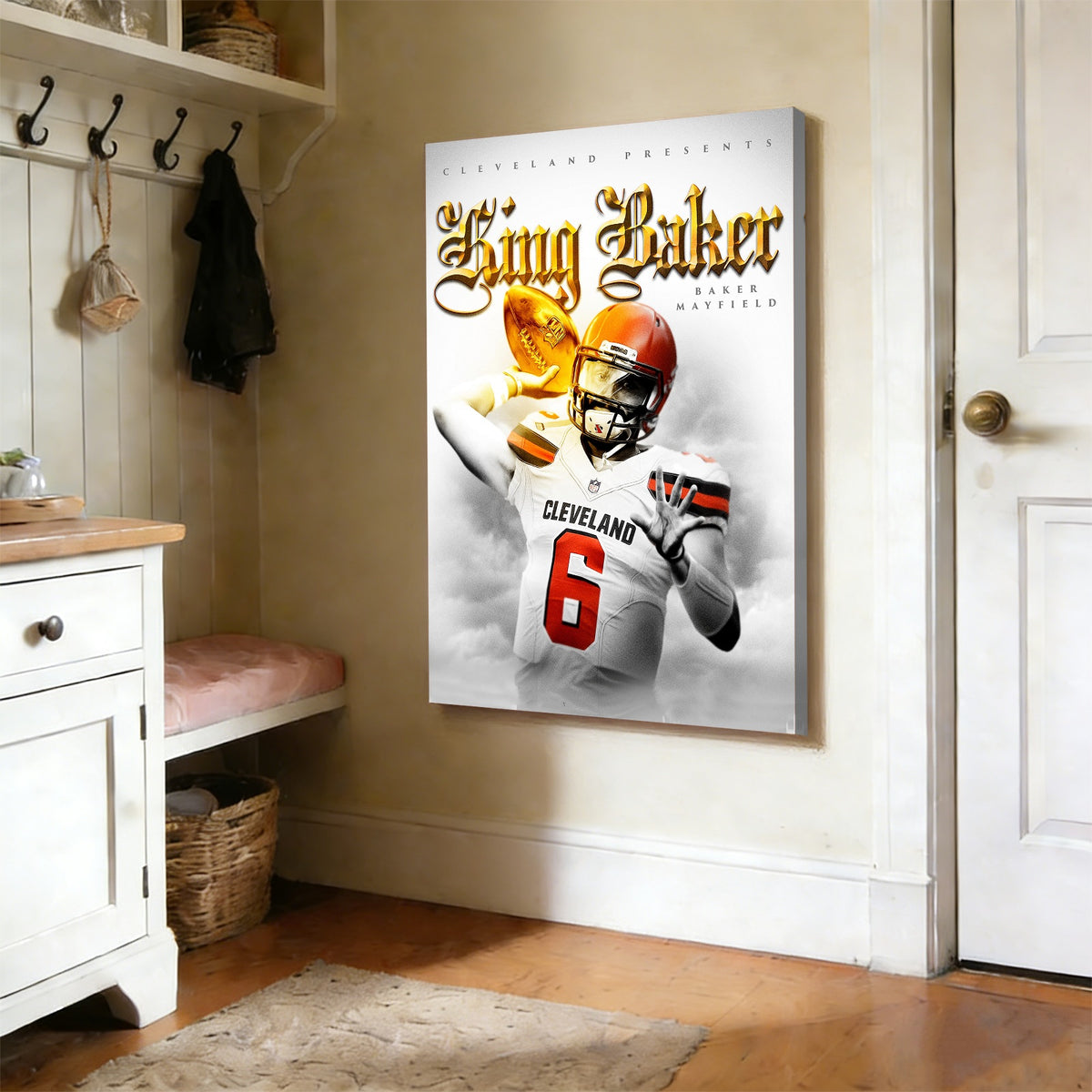 Baker Mayfield Celebrity Sports Art Poster School Dining Room Decoration 4 Canvas Wall Art Poster Decor Gift