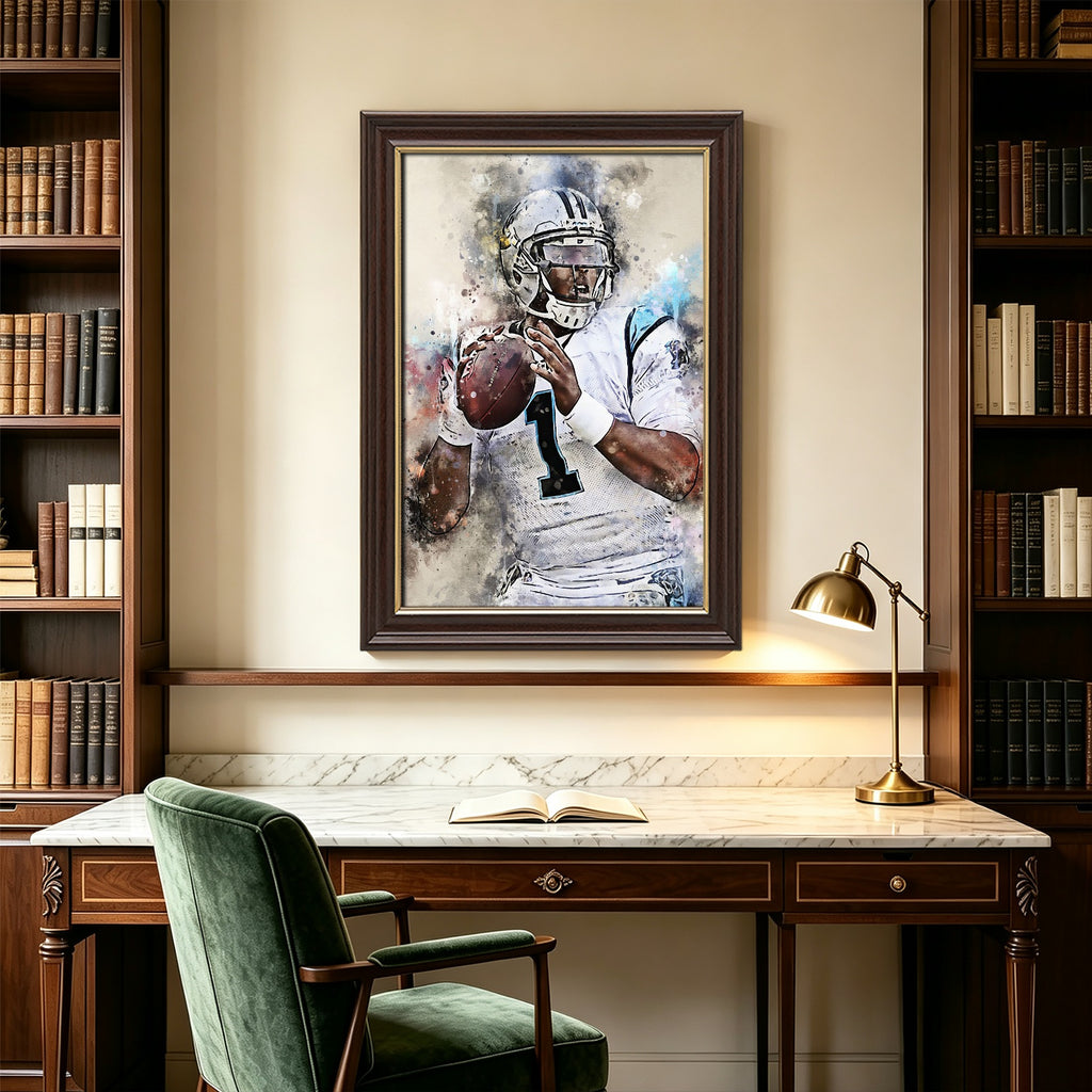 Cam Newton Celebrity Sports Art Poster School Dining Room Decoration 6 Canvas Wall Art Poster Decor Gift