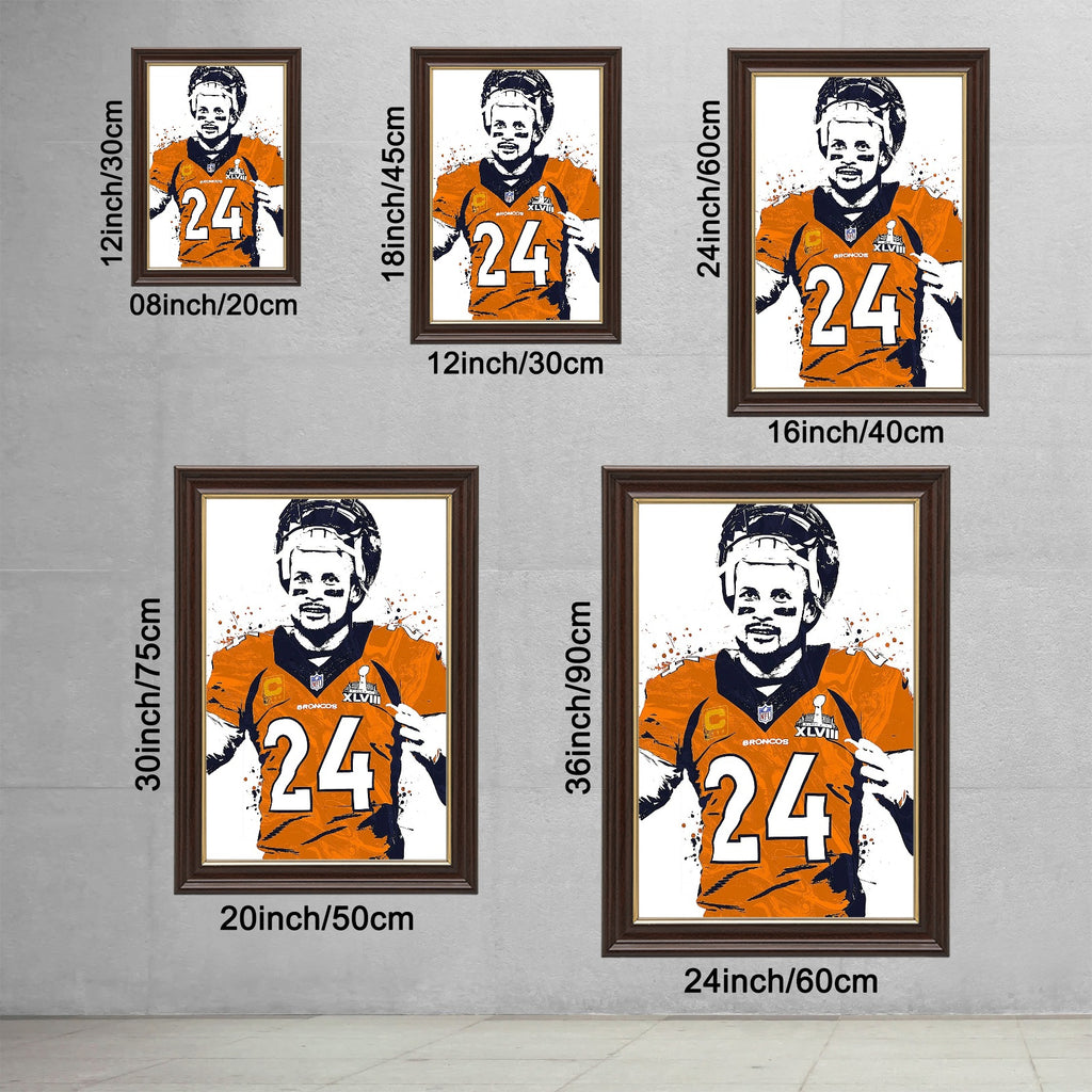 Champ Bailey Art Poster 1 Canvas Wall Art Poster Decor Gift