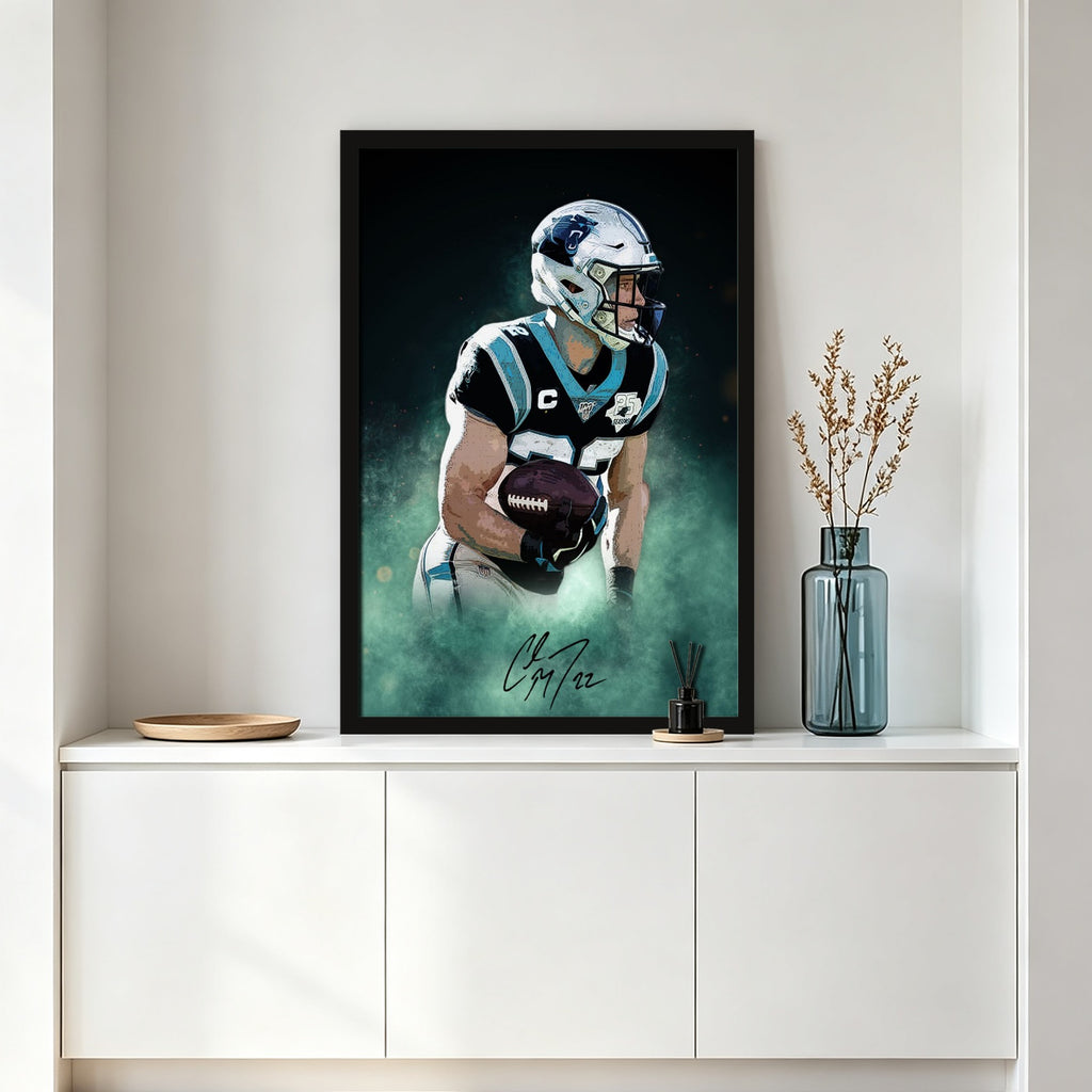 Christian McCaffrey Celebrity Sports Art Poster School Dining Room Decoration 4 Canvas Wall Art Poster Decor Gift