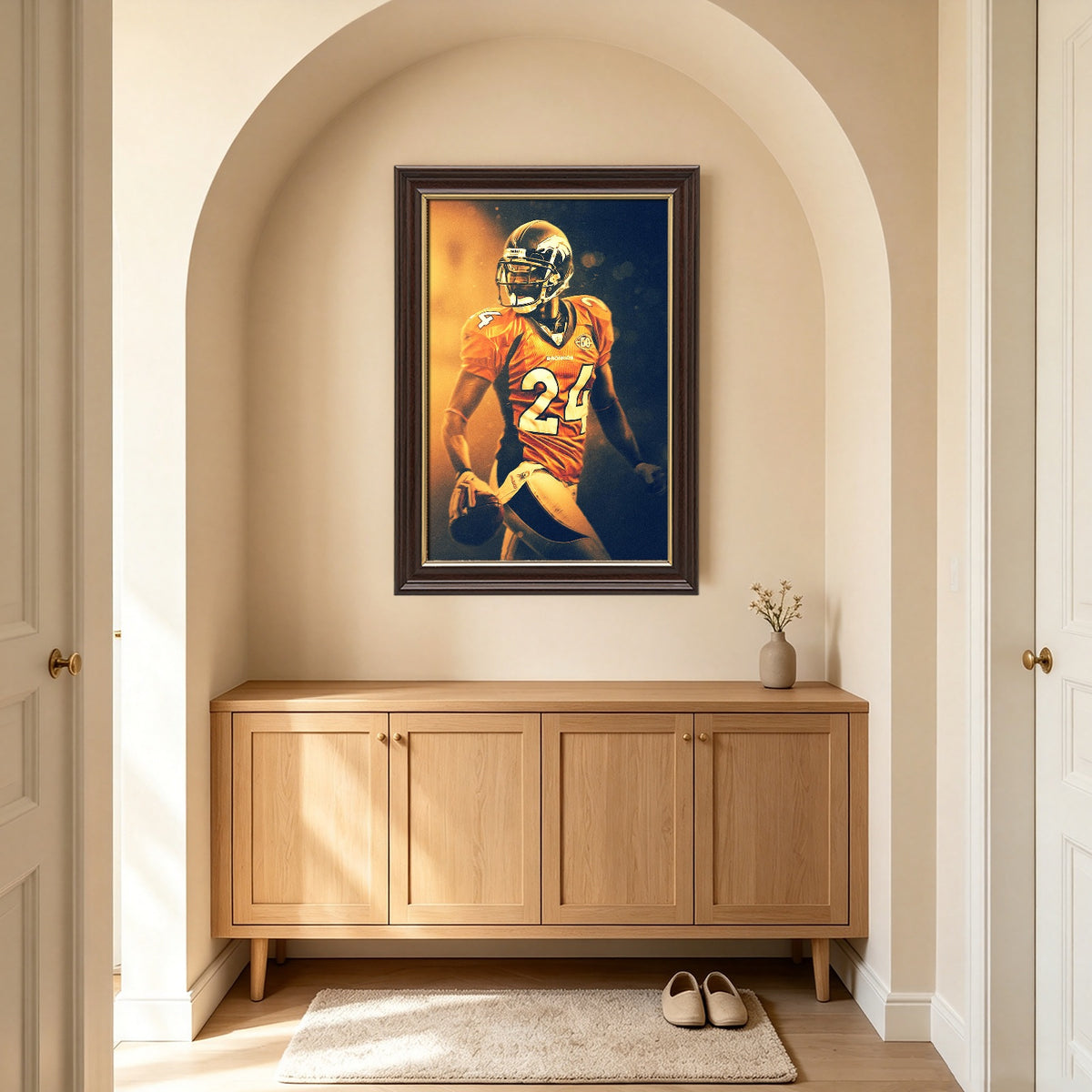 Champ Bailey Art Sports Decorative Poster School Dormitory 2 Canvas Wall Art Poster Decor Gift