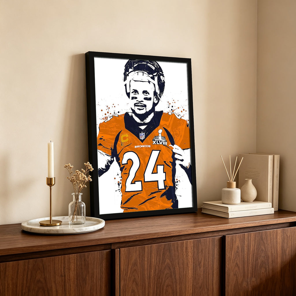 Champ Bailey Art Poster 1 Canvas Wall Art Poster Decor Gift