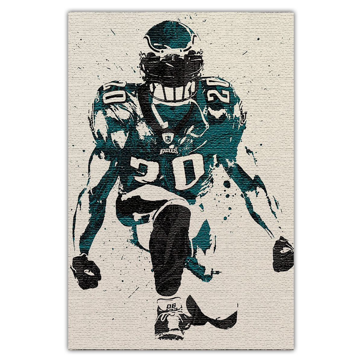 Brian Dawkins Art Poster 6 Canvas Wall Art Poster Decor Gift
