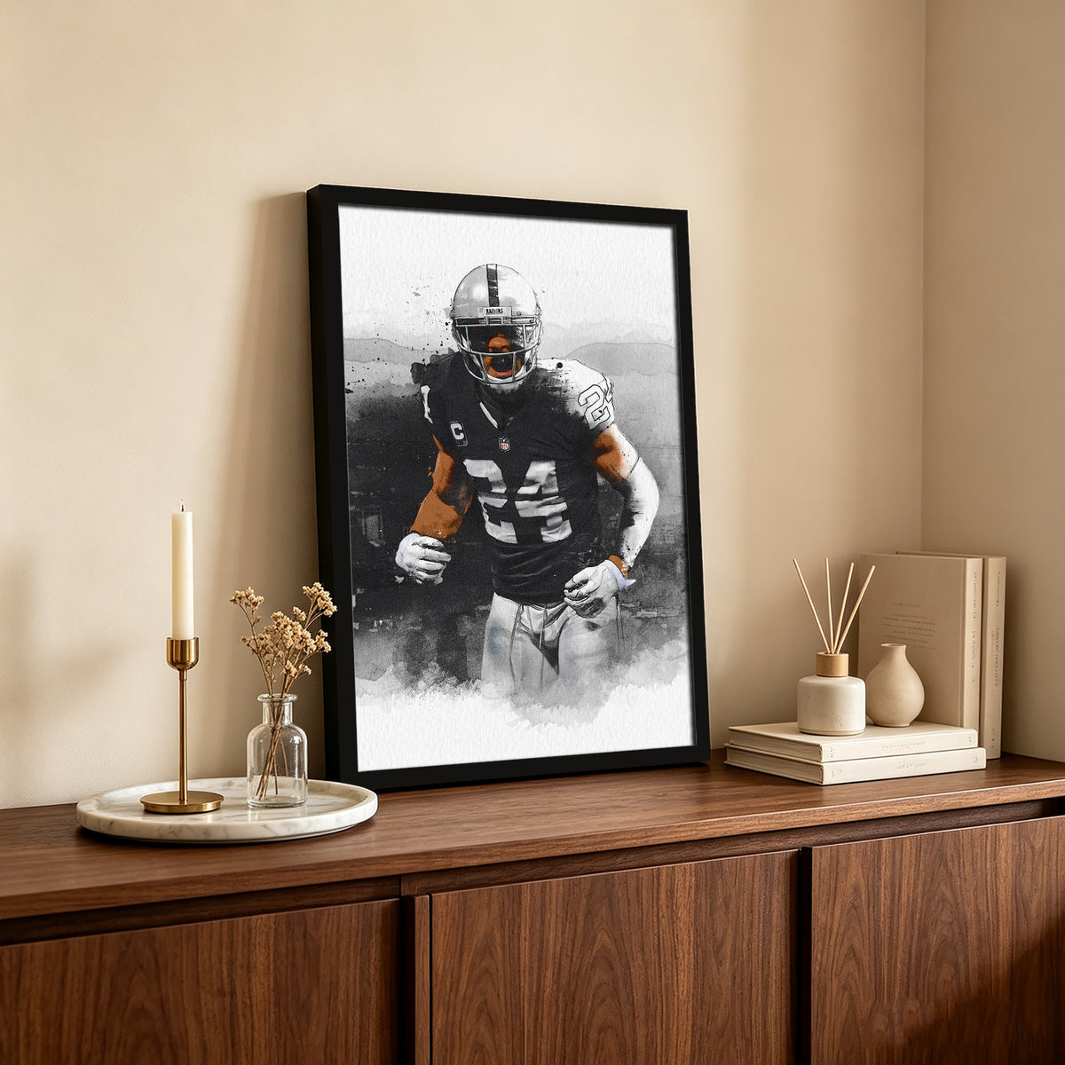 Charles Woodson Art Sports Decorative Poster School Dormitory 2 Canvas Wall Art Poster Decor Gift