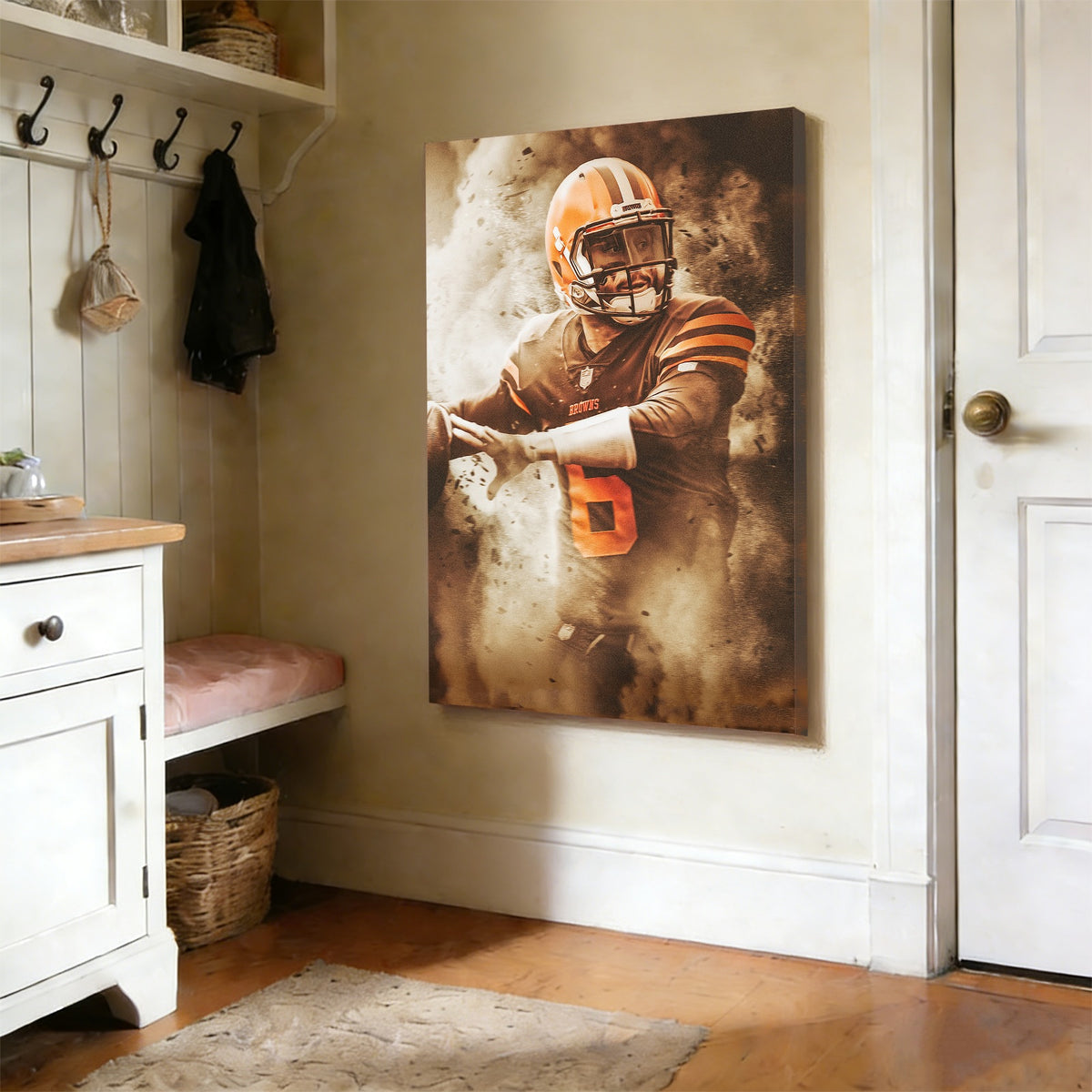 Baker Mayfield Art Sports Decorative Poster School Dormitory 3 Canvas Wall Art Poster Decor Gift