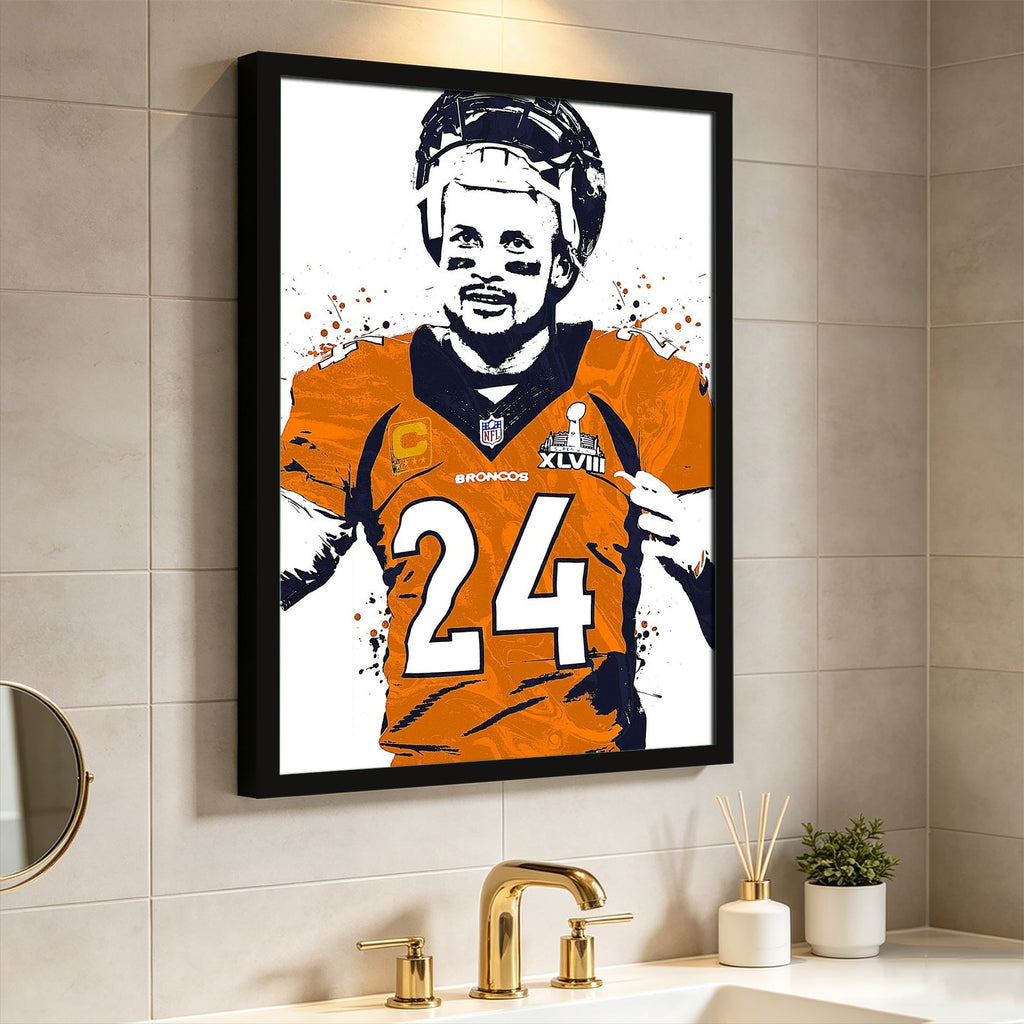 Champ Bailey Art Poster 1 Canvas Wall Art Poster Decor Gift