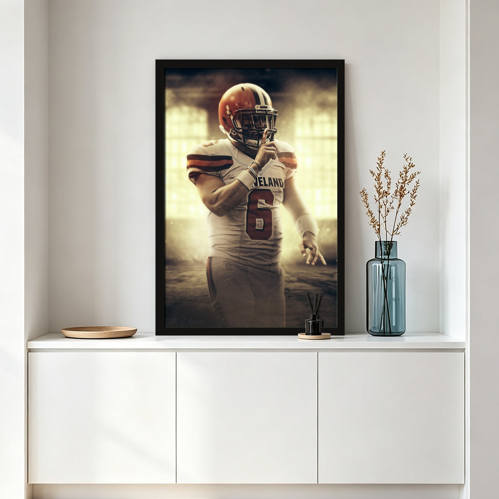 Baker Mayfield Art Sports Decorative Poster School Dormitory 2 Canvas Wall Art Poster Decor Gift