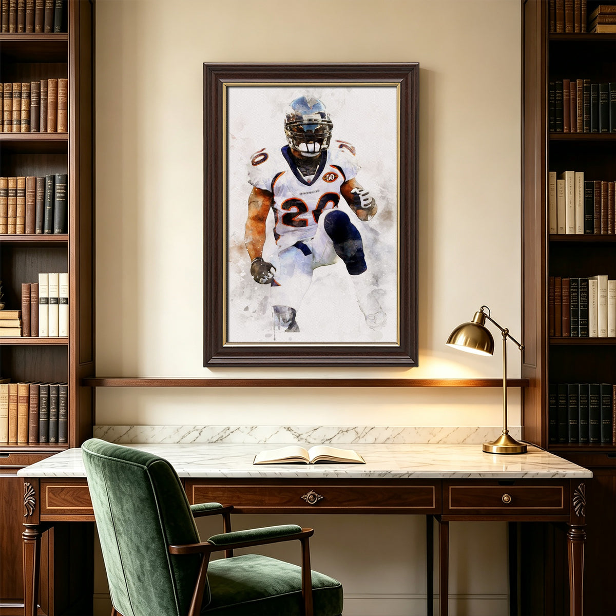 Brian Dawkins Art Poster 7 Canvas Wall Art Poster Decor Gift