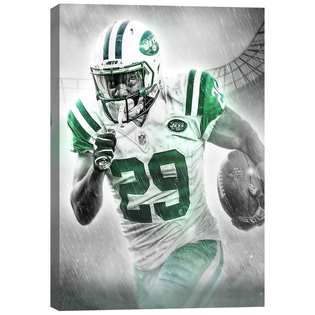 Bilal Powell Art Sports Decorative Poster School Dormitory 0 Canvas Wall Art Poster Decor Gift