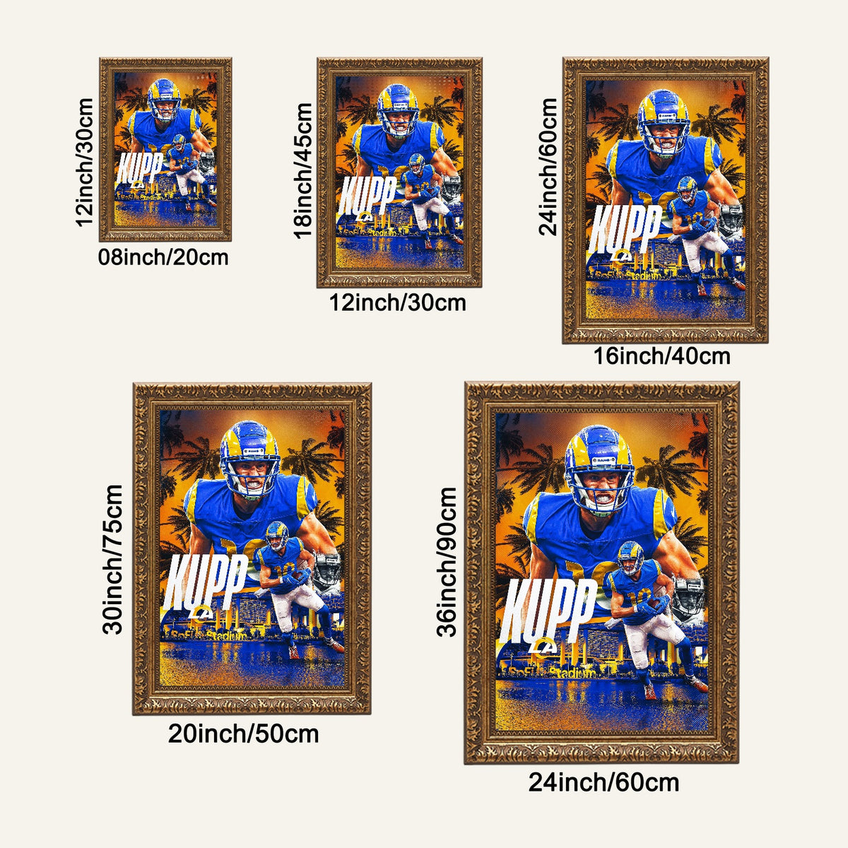 Cooper Kupp Sports Decoration Poster 2 Canvas Wall Art Poster Decor Gift