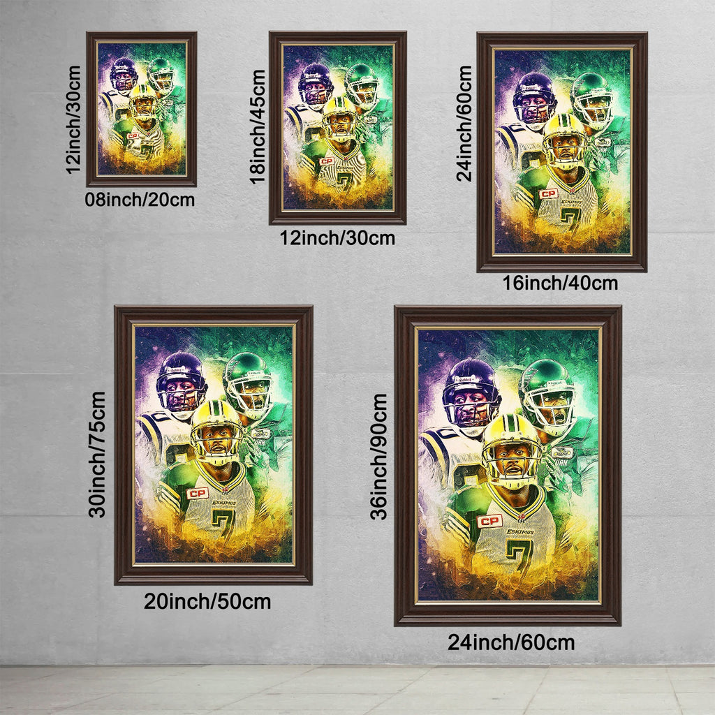 Cris Carter Duron Carter Kenny Stafford Art Sports Decorative Poster School Dormitory 4 Canvas Wall Art Poster Decor Gift