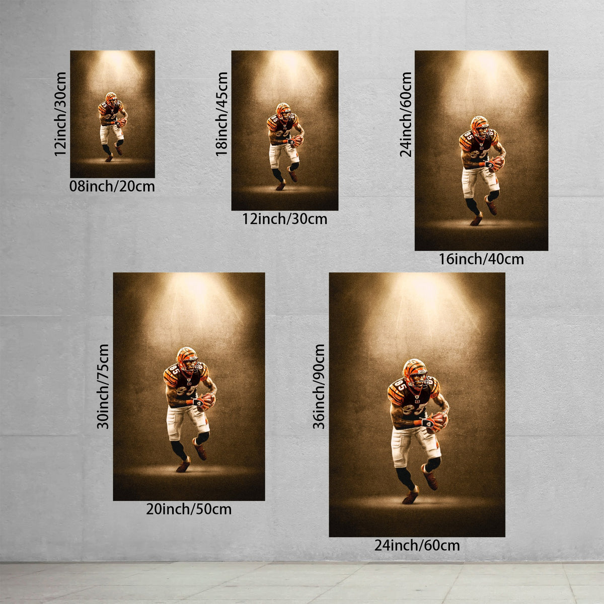 Chad Johnson Art Sports Decorative Poster School Dormitory 9 Canvas Wall Art Poster Decor Gift