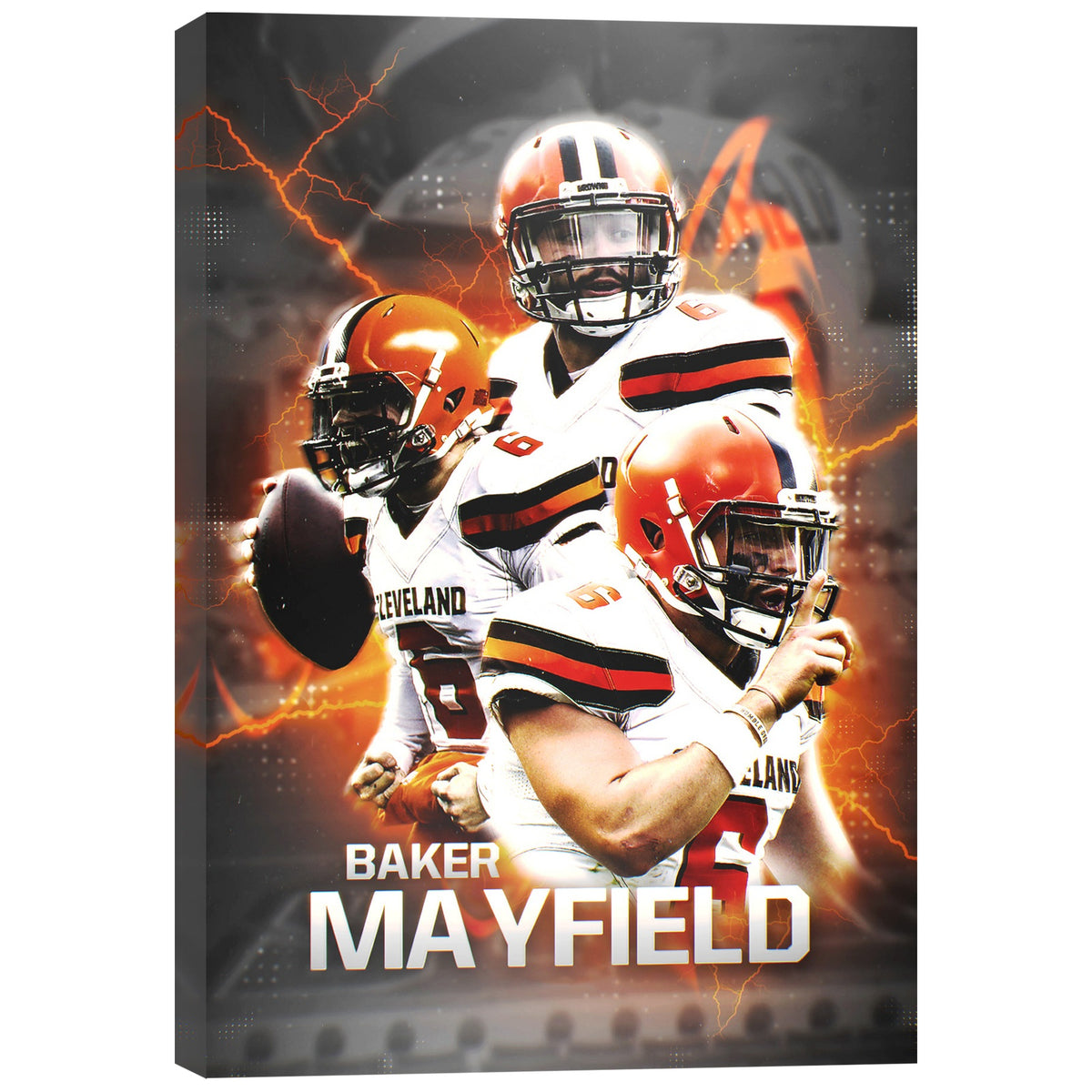 Baker Mayfield Sports Celebrity Art Deco Poster 10 Canvas Wall Art Poster Decor Gift