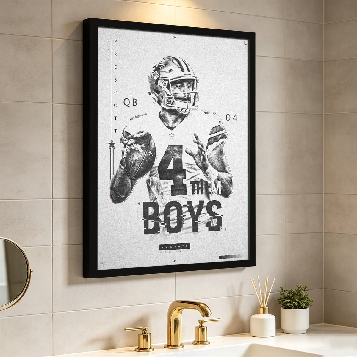 Dak Prescott Celebrity Sports Art Poster School Dining Room Decoration 1 Canvas Wall Art Poster Decor Gift