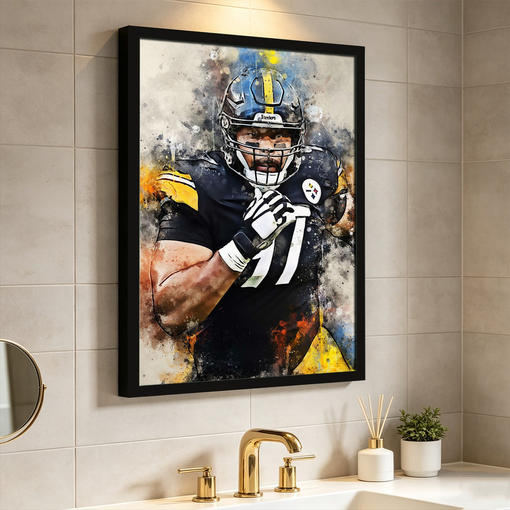 Cameron Heyward Celebrity Sports Art Poster School Dining Room Decoration 7 Canvas Wall Art Poster Decor Gift