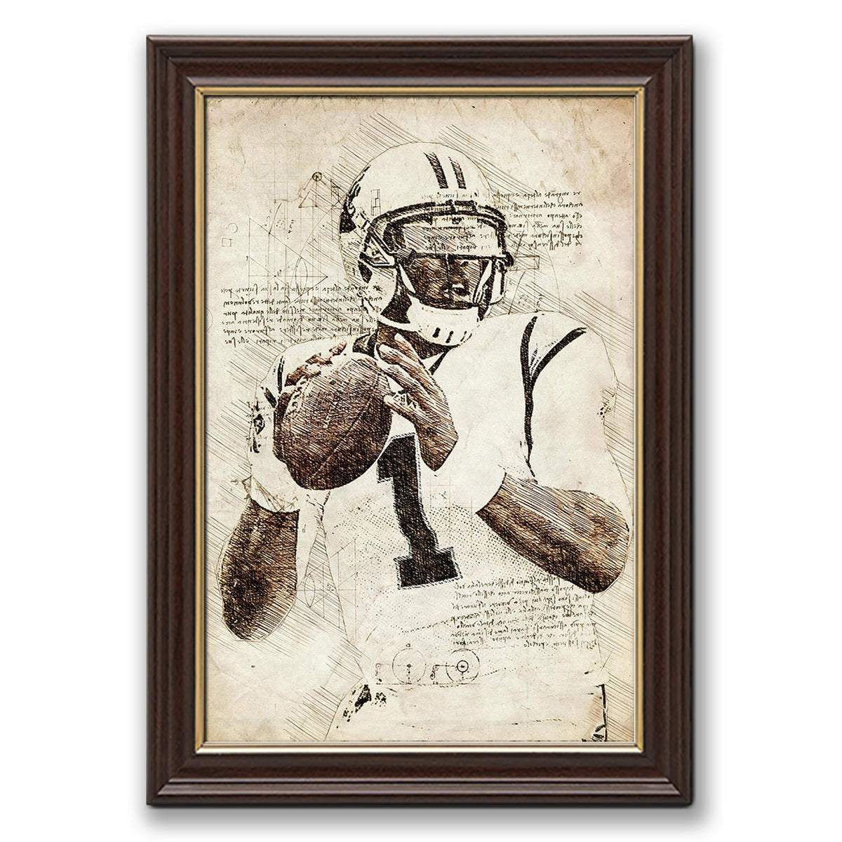 Cam Newton Sports Celebrity Art Deco Poster 7 Canvas Wall Art Poster Decor Gift