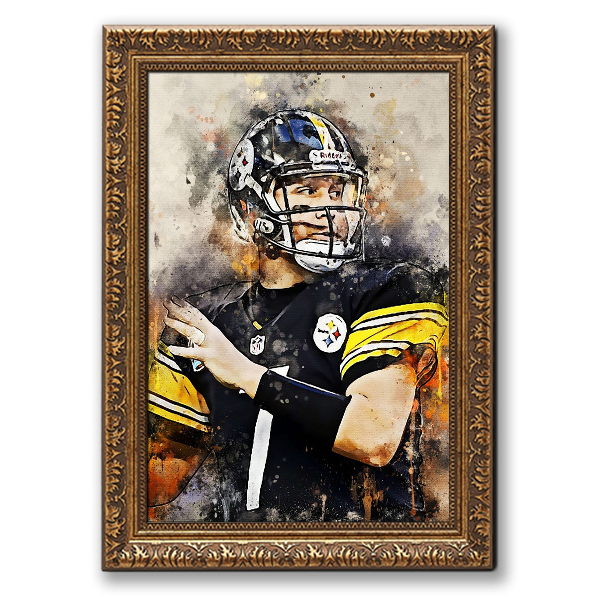 Ben Roethlisberger Celebrity Sports Art Poster School Dining Room Decoration 6 Canvas Wall Art Poster Decor Gift