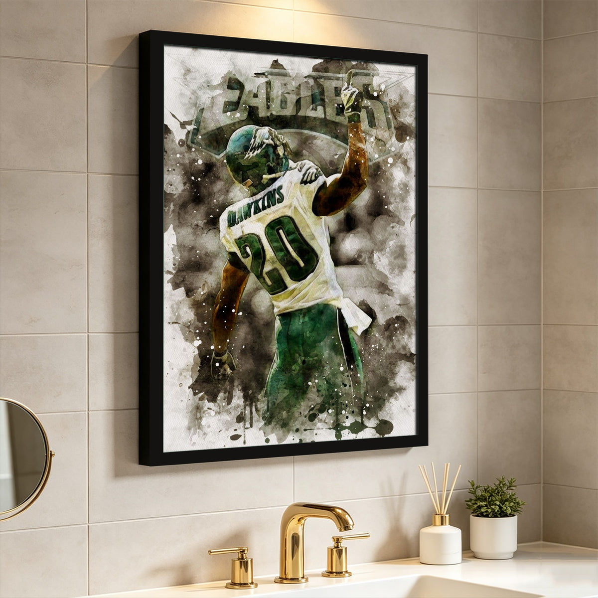 Brian Dawkins Art Poster 10 Canvas Wall Art Poster Decor Gift