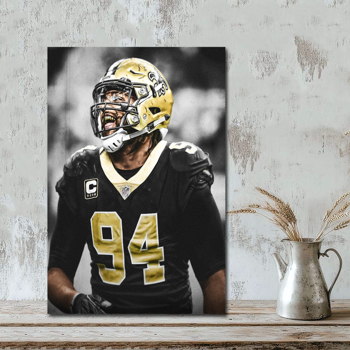 Cameron Jordan Celebrity Sports Art Poster School Dining Room Decoration 1 Canvas Wall Art Poster Decor Gift