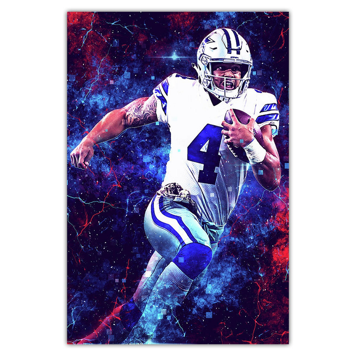 Dak Prescott Sports Celebrity Art Deco Poster 1 Canvas Wall Art Poster Decor Gift