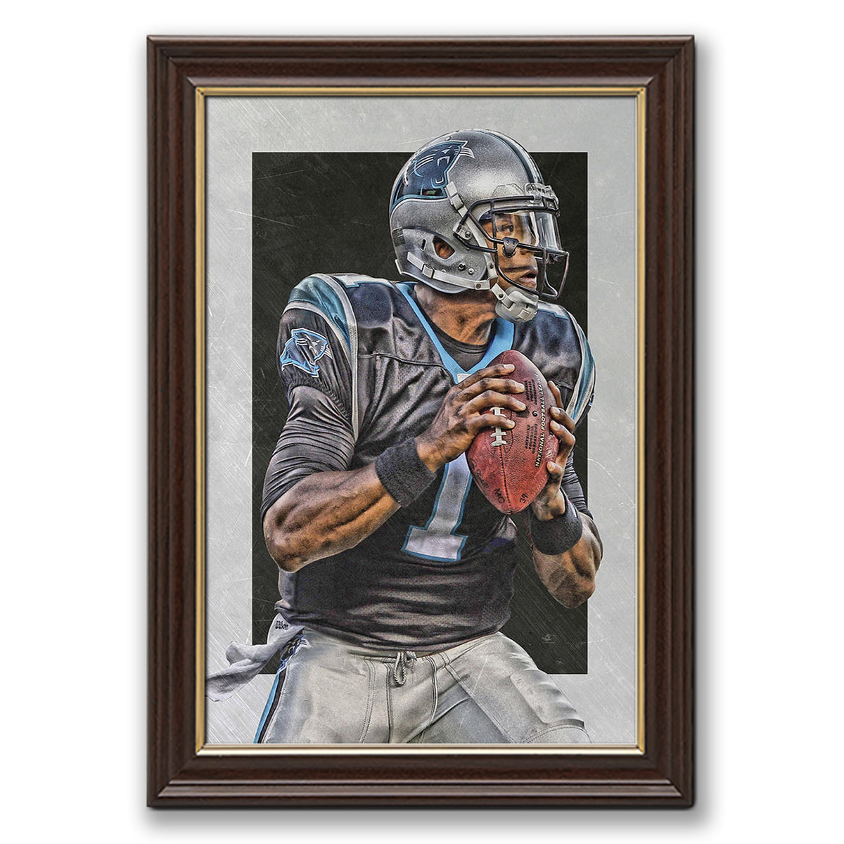 Cam Newton Sports Celebrity Art Deco Poster 6 Canvas Wall Art Poster Decor Gift