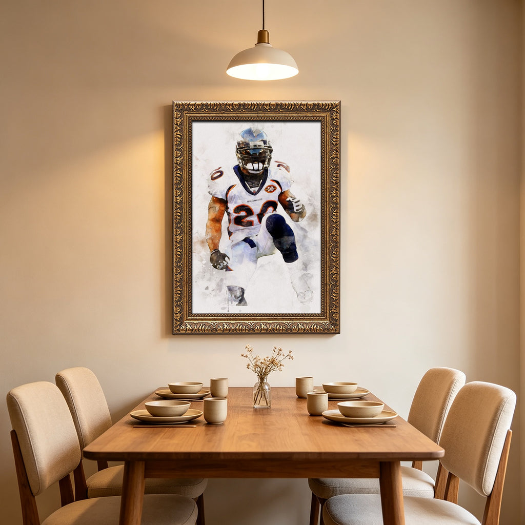 Brian Dawkins Art Poster 7 Canvas Wall Art Poster Decor Gift