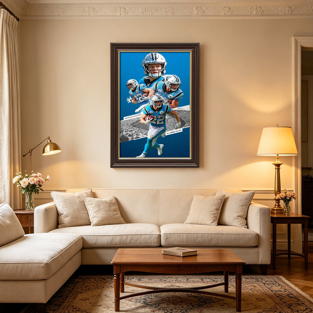 Christian McCaffrey Celebrity Sports Art Poster School Dining Room Decoration 0 Canvas Wall Art Poster Decor Gift