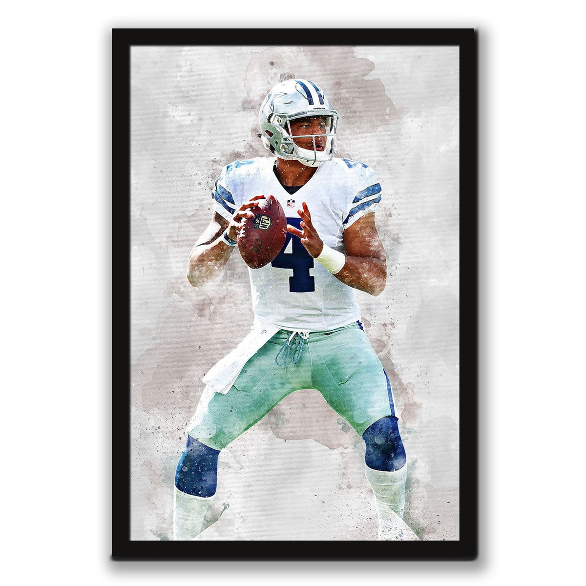 Dak Prescott Celebrity Sports Art Poster School Dining Room Decoration 4 Canvas Wall Art Poster Decor Gift