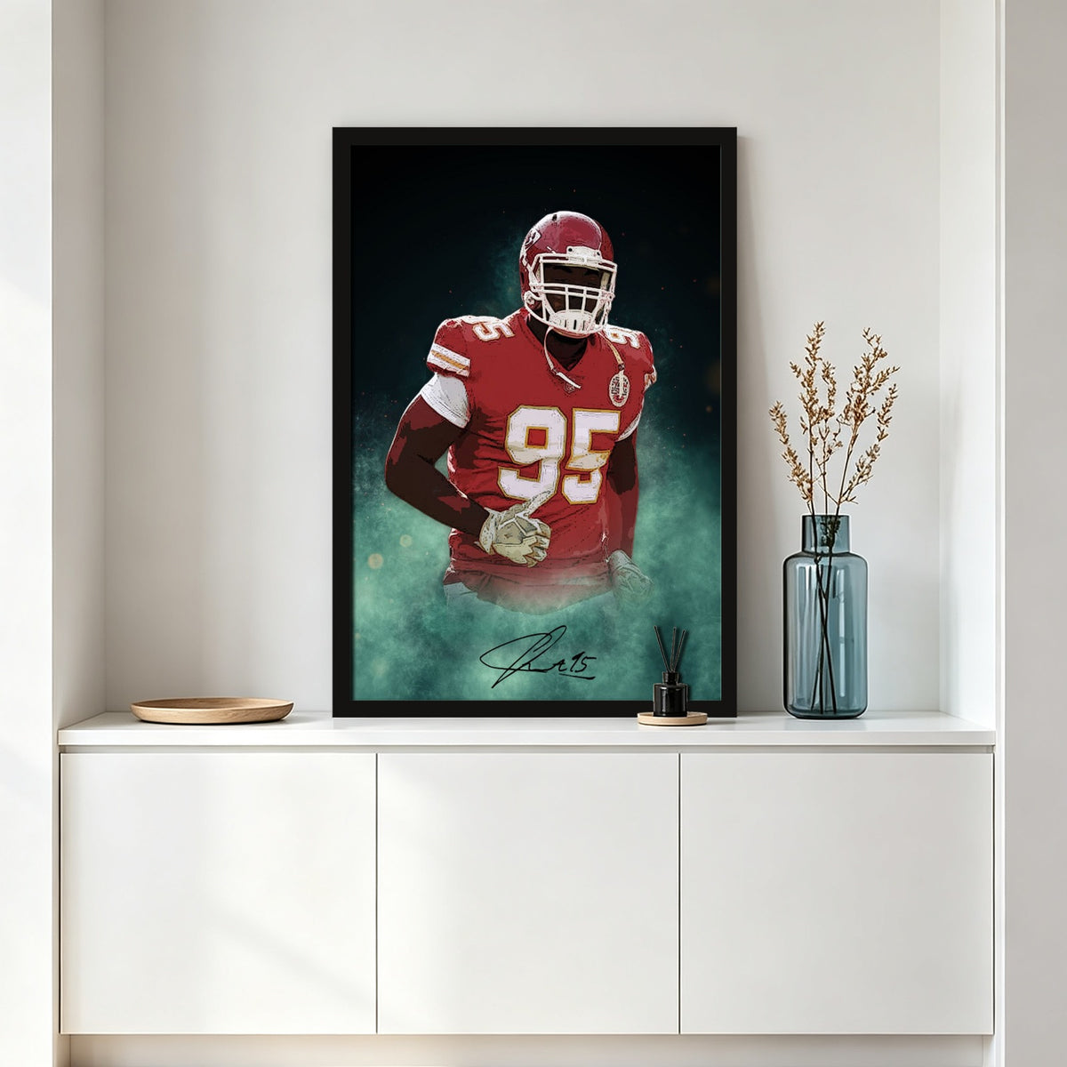 Chris Jones Celebrity Sports Art Poster School Dining Room Decoration 4 Canvas Wall Art Poster Decor Gift