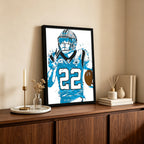 Christian McCaffrey Art Poster 1 Canvas Wall Art Poster Decor Gift