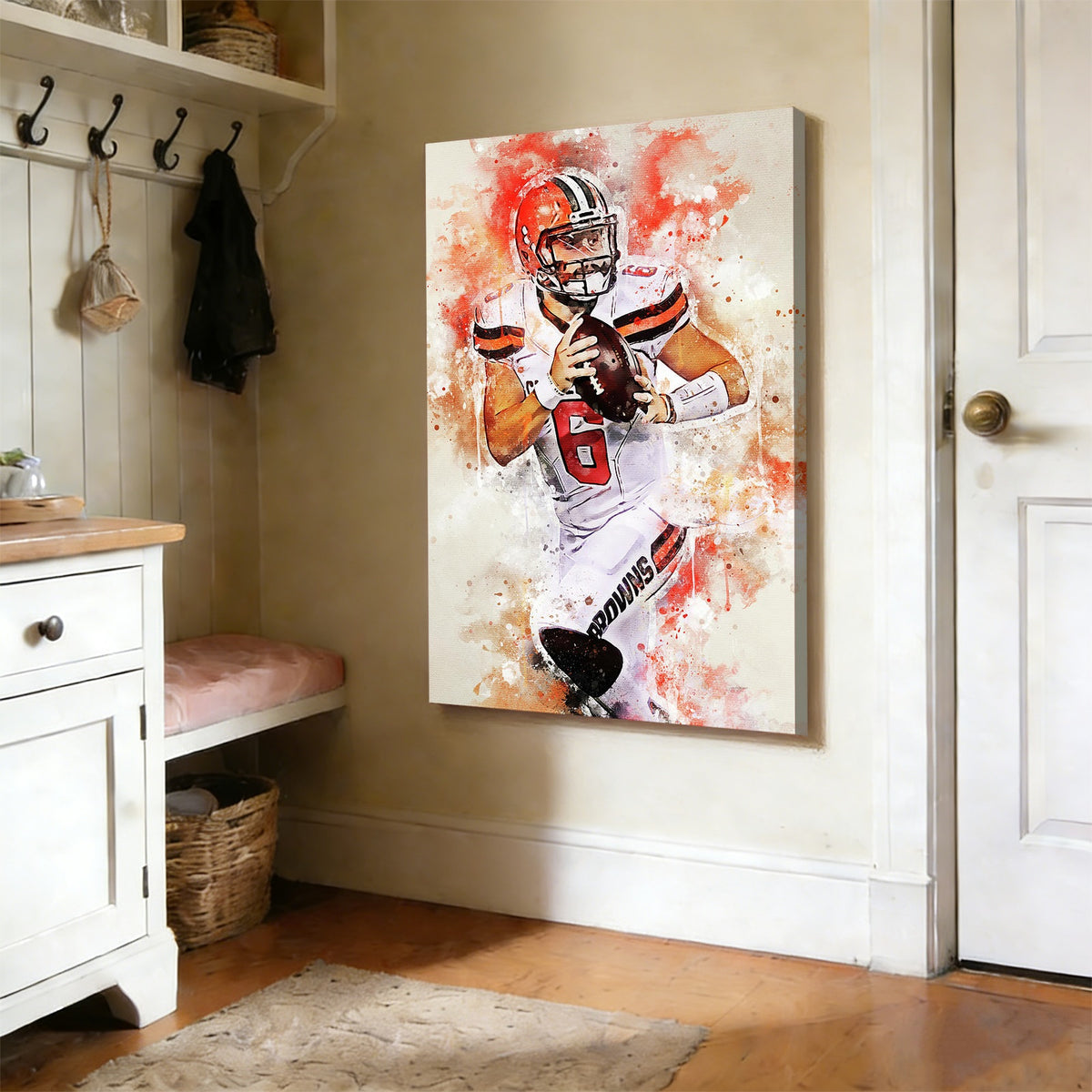 Baker Mayfield Sports Celebrity Art Deco Poster 5 Canvas Wall Art Poster Decor Gift