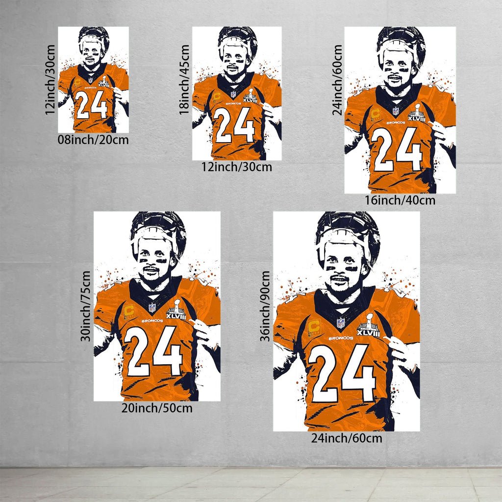 Champ Bailey Art Poster 1 Canvas Wall Art Poster Decor Gift
