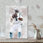 Cam Newton Celebrity Sports Art Poster School Dining Room Decoration 1 Canvas Wall Art Poster Decor Gift
