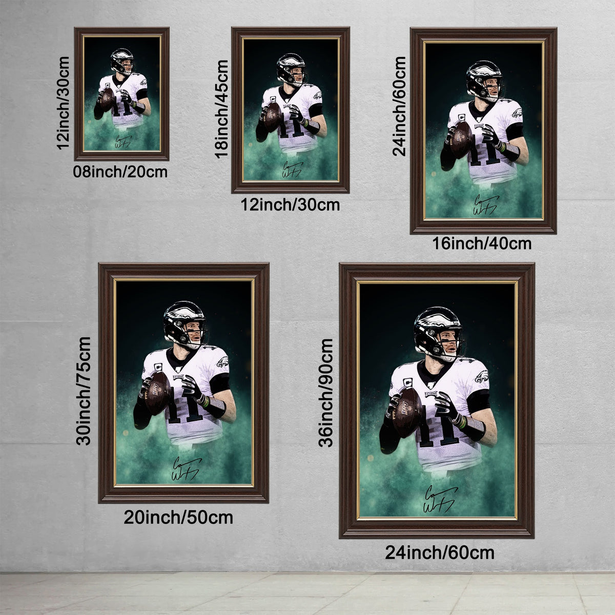 Carson Wentz Celebrity Sports Art Poster School Dining Room Decoration 0 Canvas Wall Art Poster Decor Gift