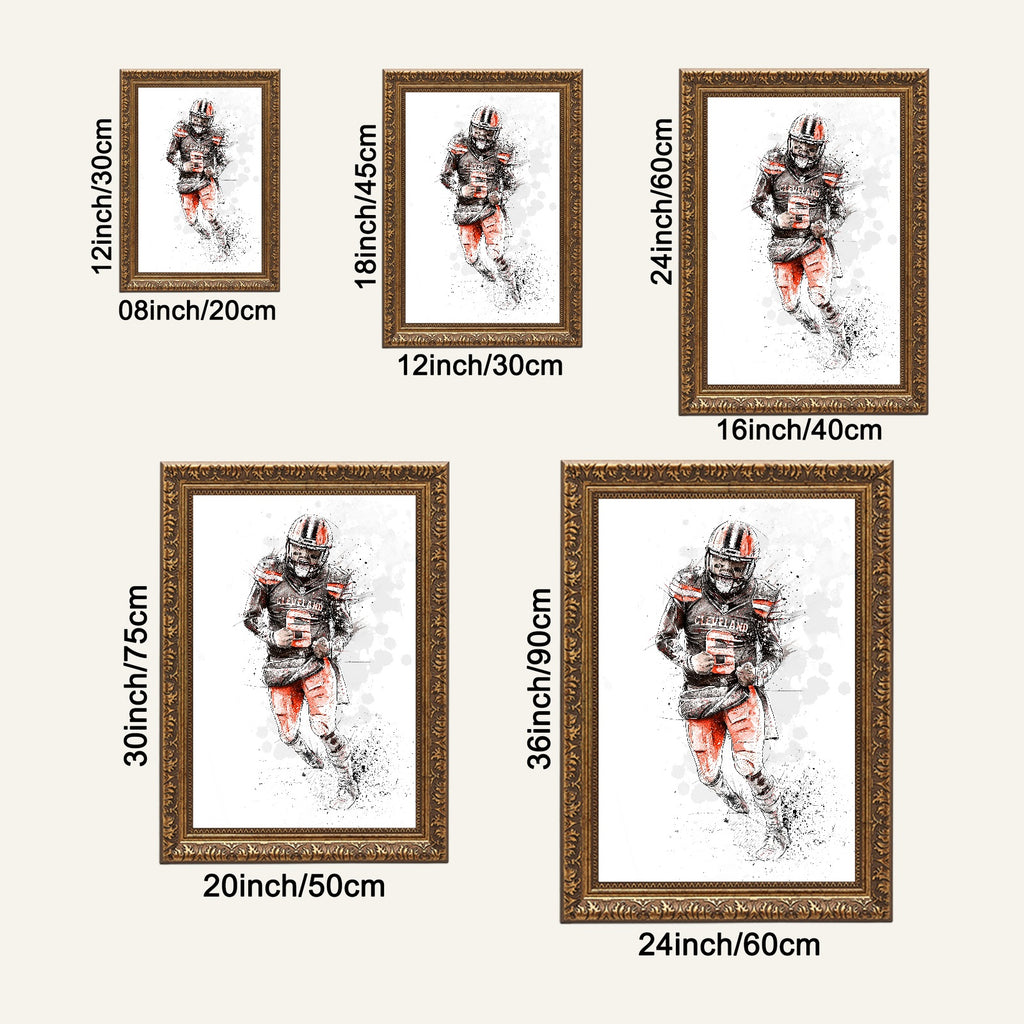 Baker Mayfield Art Sports Decorative Poster School Dormitory 0 Canvas Wall Art Poster Decor Gift