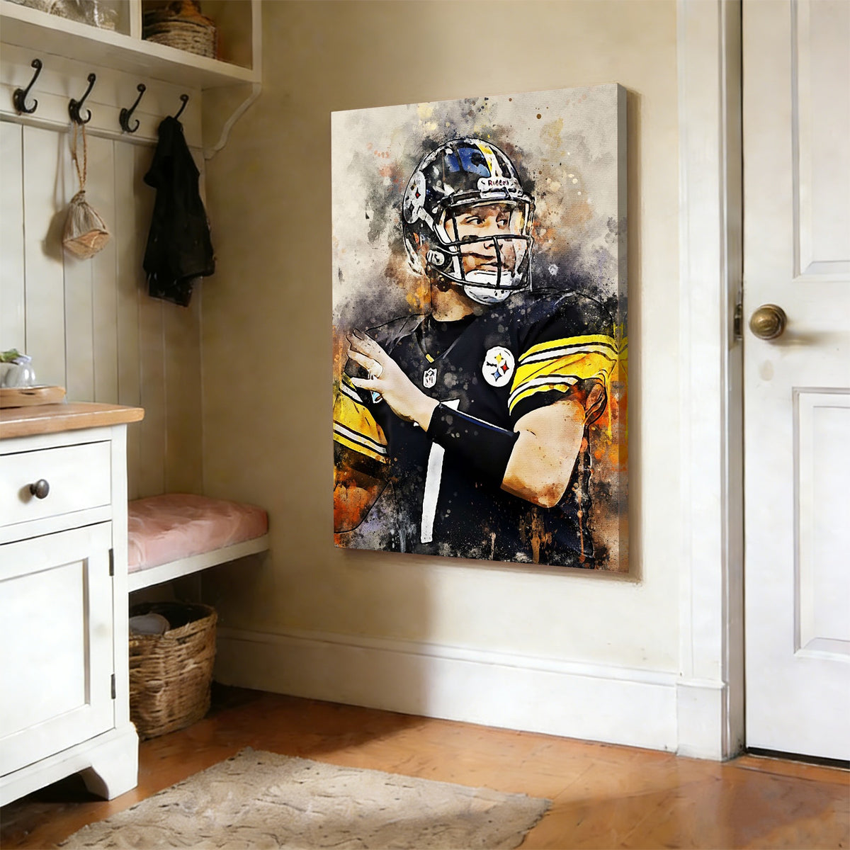 Ben Roethlisberger Celebrity Sports Art Poster School Dining Room Decoration 6 Canvas Wall Art Poster Decor Gift