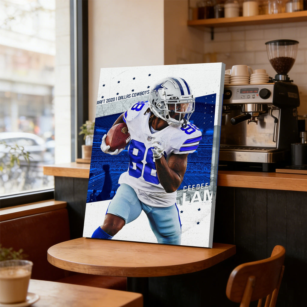 CeeDee Lamb Celebrity Sports Art Poster School Dining Room Decoration 8 Canvas Wall Art Poster Decor Gift