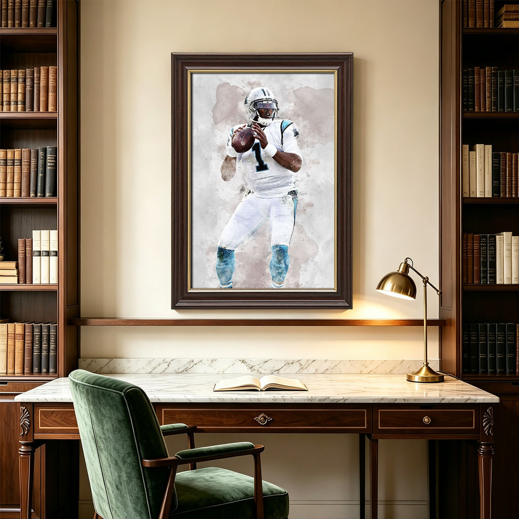 Cam Newton Celebrity Sports Art Poster School Dining Room Decoration 1 Canvas Wall Art Poster Decor Gift