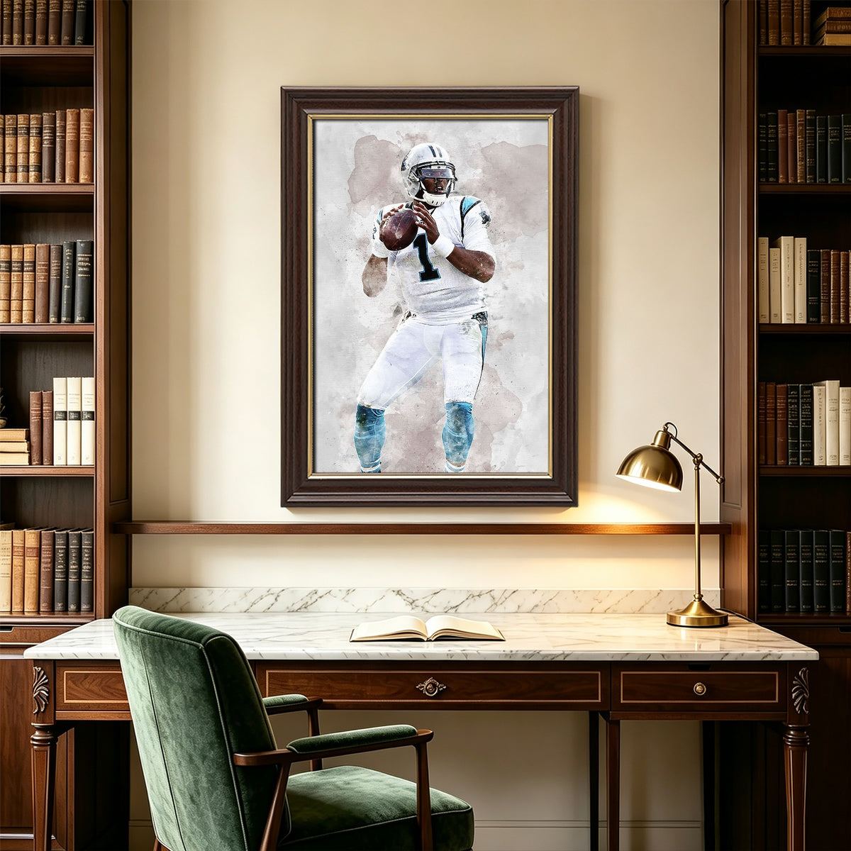 Cam Newton Celebrity Sports Art Poster School Dining Room Decoration 1 Canvas Wall Art Poster Decor Gift